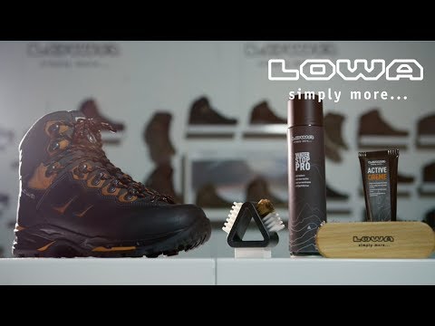 LOWA Schuhe richtig pflegen - Video