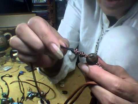 how to attach jewels to leather