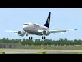 Lufthansa 737-500 landing at Leipzig/Halle