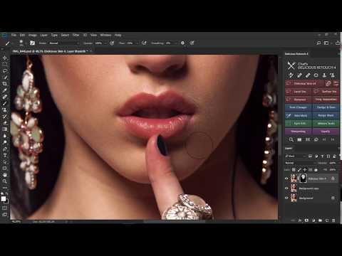 Quick Skin Retouch with Delicious Retouch 4 - Photoshop Plugin
