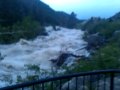Lander Sinks Canyon visitor center at flood stage June 7, 2010