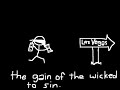 Proverbs 10 in stick figures