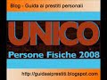 Dichiarazione dei redditi Modello Unico 2008
