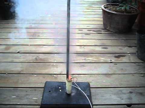 Fourth static test firing of a hexaphenox rocket motor..wmv