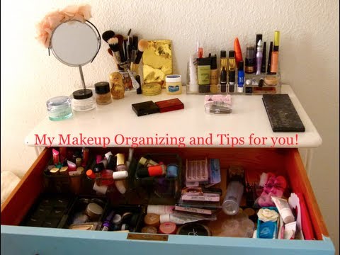 how to organize makeup