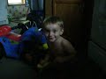 Noah riding tractor