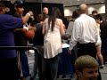 Lakers Fan Jam. Lamar Odom coming out of curtain!