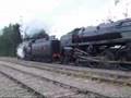 9F 92203 + S160 5197 on 1000 tonne stone trains at Merehead