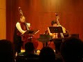 david murray and ju fang liu play tony osborne's scherzo for two basses.