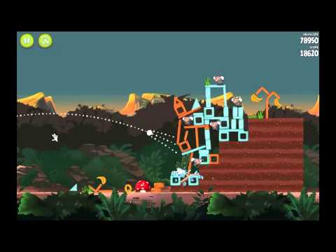 Angry Birds Rio: 3 Star Walkthrough Levels 3-1 to 3-8