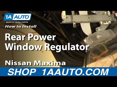 How To Install Replace Rear Power Window Regulator 2000-03 Nissan Maxima