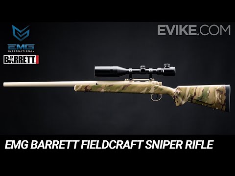 EMG Barrett Fieldcraft Airsoft Bolt Action Sniper Rifle with Zero Trigger - Snap Shot Plus