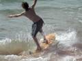 skimboarding