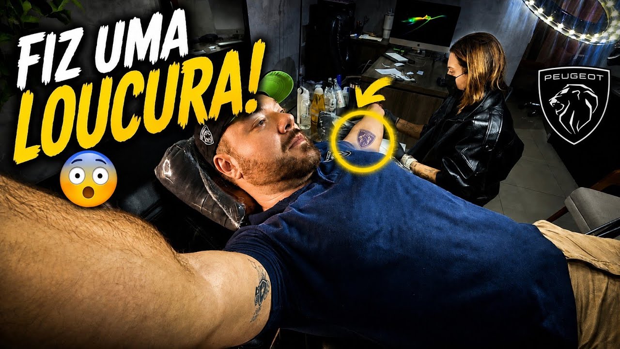 TATUEI MINHA HISTÓRIA COM A PEUGEOT NA PELE! 🦁