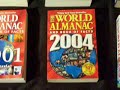 This is my world almanac collection. I got most of these thanks to Edward Thomas. I did have some that were in good shape, But most of them were in terrible shape and were replaced. There is one more book I will show in this video. Enjoy.
