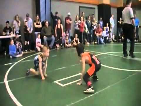 Kid Goes Beast Mode During Wrestling Match