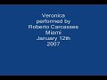 Veronica performed Live by Roberto Carcassés