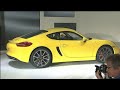 World Premiere of the new Porsche Cayman at the L.A. Auto Show 2012
