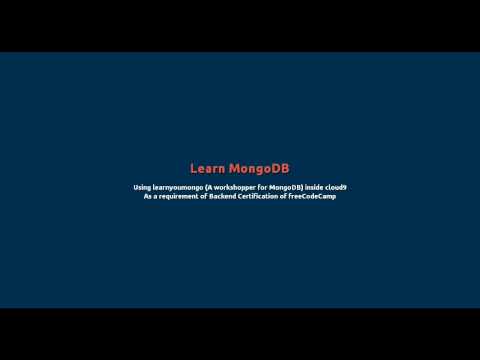 Learnyoumongo Solution