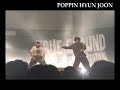 popping wit crew on stage