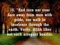Surah 31: Luqman: Verses 13-25