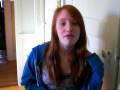 Franni lip-syncing to a really random song.