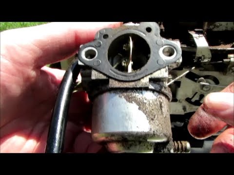 how to clean carburetor on push mower
