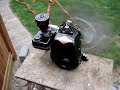 Antqique Gas Powered FAN With a Briggs 5s Restored