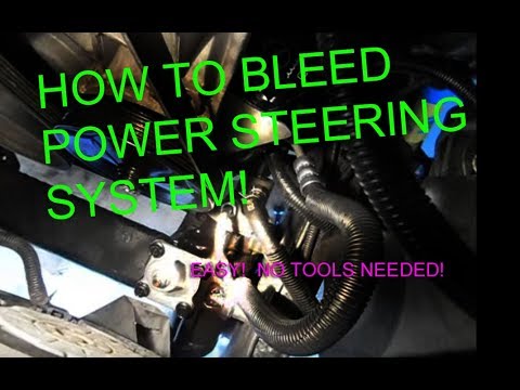 how to bleed air from power steering