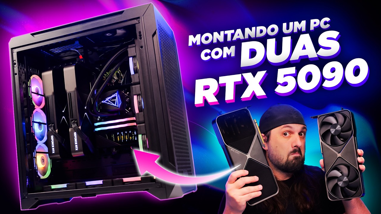 Montando um PC com DUAS RTX 5090 para testar o DLSS 5