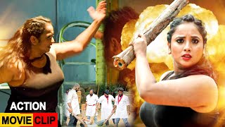 Movie Clips Action  Rani Chatarji Action  Bhojpuri