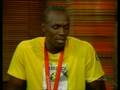 usain bolt on live with regis and kelly show pt1