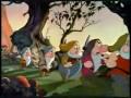 i made this video with pics from disney's picture snow-white and the seven dwarves
lyrics:
ten dwarfs walking whistling, singing
joking, bouncing making noise ten? ... ten
had some drinks after work
now they're heading towards home

but they're in for a big surprise, they're about to meet
snow-white

chorus:
red lips
white skin
black hair
snow-white has
flirt bit,
bint, wench
fairy-whore
snow: white
blood: red
heart: black
snow-white has
minx, slut
slag, tart
fairy-whore

one dwarf had a heart-attack
he couldn't face the mess
another having no more weed
spiralled in deep depressions
three and four killed each other
in a jealous fury
number five, with other tendencies
escaped to find his prince

meanwhile, comatose, happy in a dwarf's warm bed:
snow-white!
*chorus*

after years of subserviance
they were close to death
a pathetic prince appeared
with gleeful number five in tow
snow-white, bored of midgets and obvious shortfalls
seduced the man; of course
eloping with the somewhat less pathetic prince
she left the dwarfs, helpless, in a mess

red: red
white: white
black: black
ebony
snow: snow
blood: blood
fairy whore

seven dwarfs walking whistling, singing
joking, bouncing, making noise
they all recovered very quickly
once surrounded by their friends
they hired a retired sorceres
as protection for their home
just in case another day
snow-white comes along

meanwhile, comatose, happy in his bed:
the prince!

*chorus*