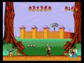 we reach another boss.. and it's.. pathetic. unfortunately you can't jump (!?) during the battle, so... i died, since it's a bit hard to dodge a missed hits when you can't jump. still it's easy. and that one roman just didn't want to give up, despite fifty or so rocks dropping on his head... or asterix is a very bad shot. as it turns out, i didn't record enough footage to fill a ten minute video... so i'll try to get that additional recording session... *looks around* ... now possibly.. xd so ...