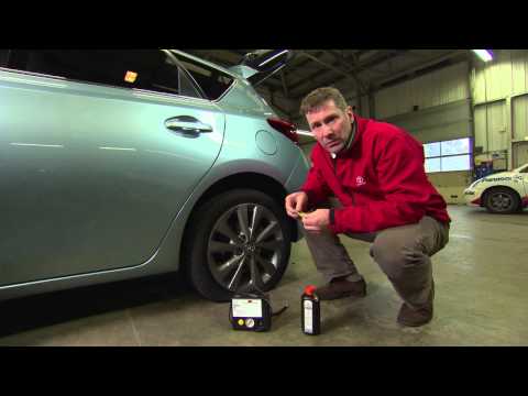 Toyota – How to use a tyre repair kit