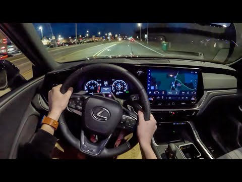 2024 Lexus TX 500h F Sport Performance - POV Night Drive (Binaural Audio)