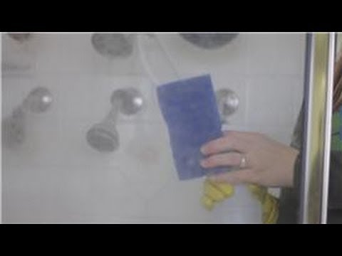 how to clean glass doors of shower