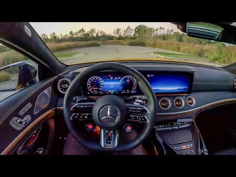 2024 Mercedes-AMG GT 63 S E Performance - POV Night Drive (Binaural Audio)
