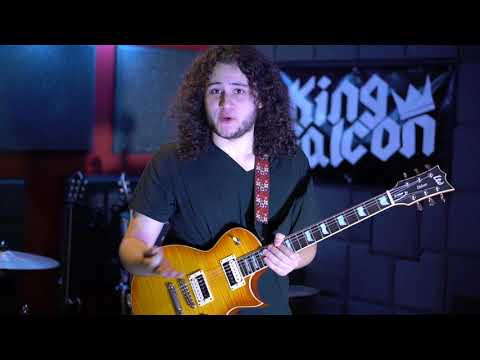 Michael Rubin of King Falcon & ESP Guitars tutorial video session "Finger Exercises and Steely Dan"
