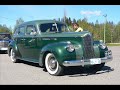 Historic, old, classic cars in parade in 2007 in Finland