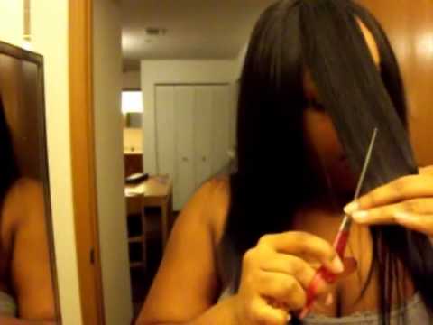 how to trim weave