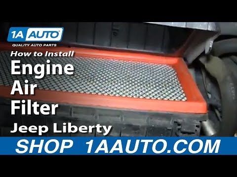 How To Install Replace Engine Air Filter 2005-07 Jeep Liberty