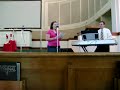 Lurline sings at Praise and Worship
