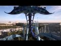 Manta Roller Coaster Front Seat POV Sea World Orlando HD