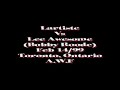 lartiste ( phil latio ) vs lee awesome ( bobby roode ) feb 19 1999 toronto, ontario for awf apocolypse wrestling federation