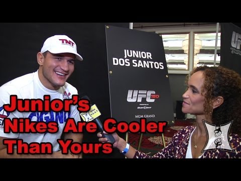 mark - MMA H.E.A.T.'s Karyn Bryant talks with former UFC Heavyweight Champion Junior Dos Santos, who is set to face Mark Hunt at UFC 160 on May 25, 2013. Cigano tal...