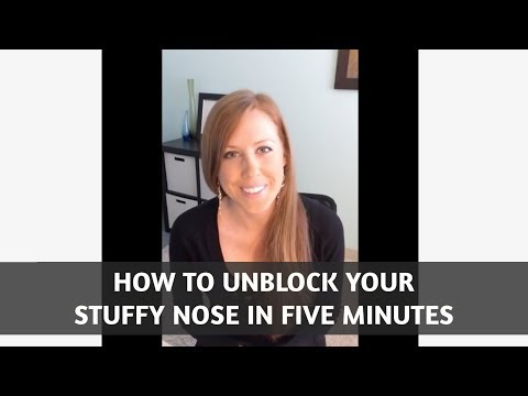 how to unclog nostril