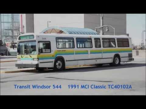 TC40102A - You are viewing 544, a 1991 MCI Classic TC40102A operated by Transit Windsor departing the Windsor International Transit Terminal on route 5B Dominion. This ...
