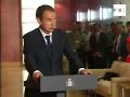 Zapatero: Gobierno conmocionado y muy afectado por terrible