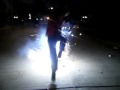 jump over fireworks